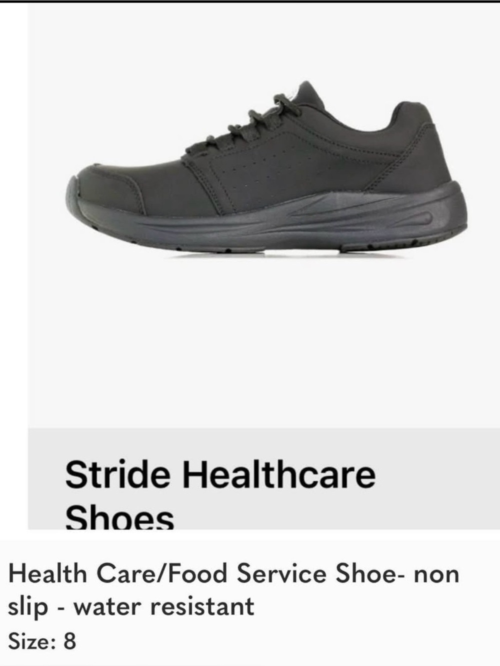 Woman’s Non-Slip Work Shoe in Black